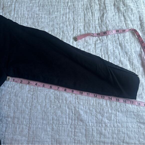 Mille Black Viscose Linen Blend Belted Duster Trench Coat Medium - Picture 6 of 9